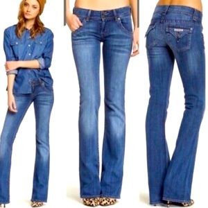 Hudson flare flap pocket mid-rise denim jeans size 28